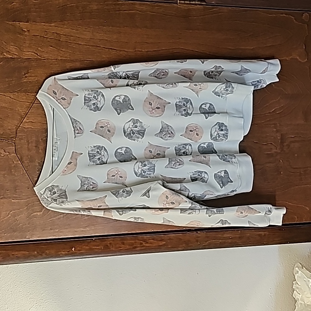 Cat Print Women's Top